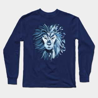 The Dark King - Geometric Lion Long Sleeve T-Shirt